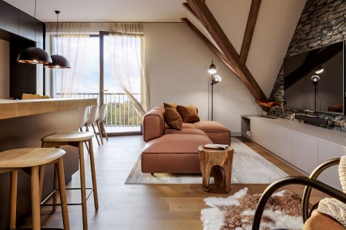 luxusní horský interiér